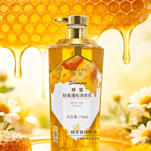 墨恋蜂蜜洗发水清爽去屑洗发乳奢润柔滑轻柔蓬松防断修护护发乳