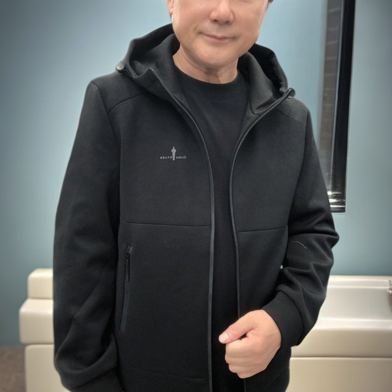 防水防风透气通勤风连帽长袖夹克春秋户外时尚上衣9895玲）