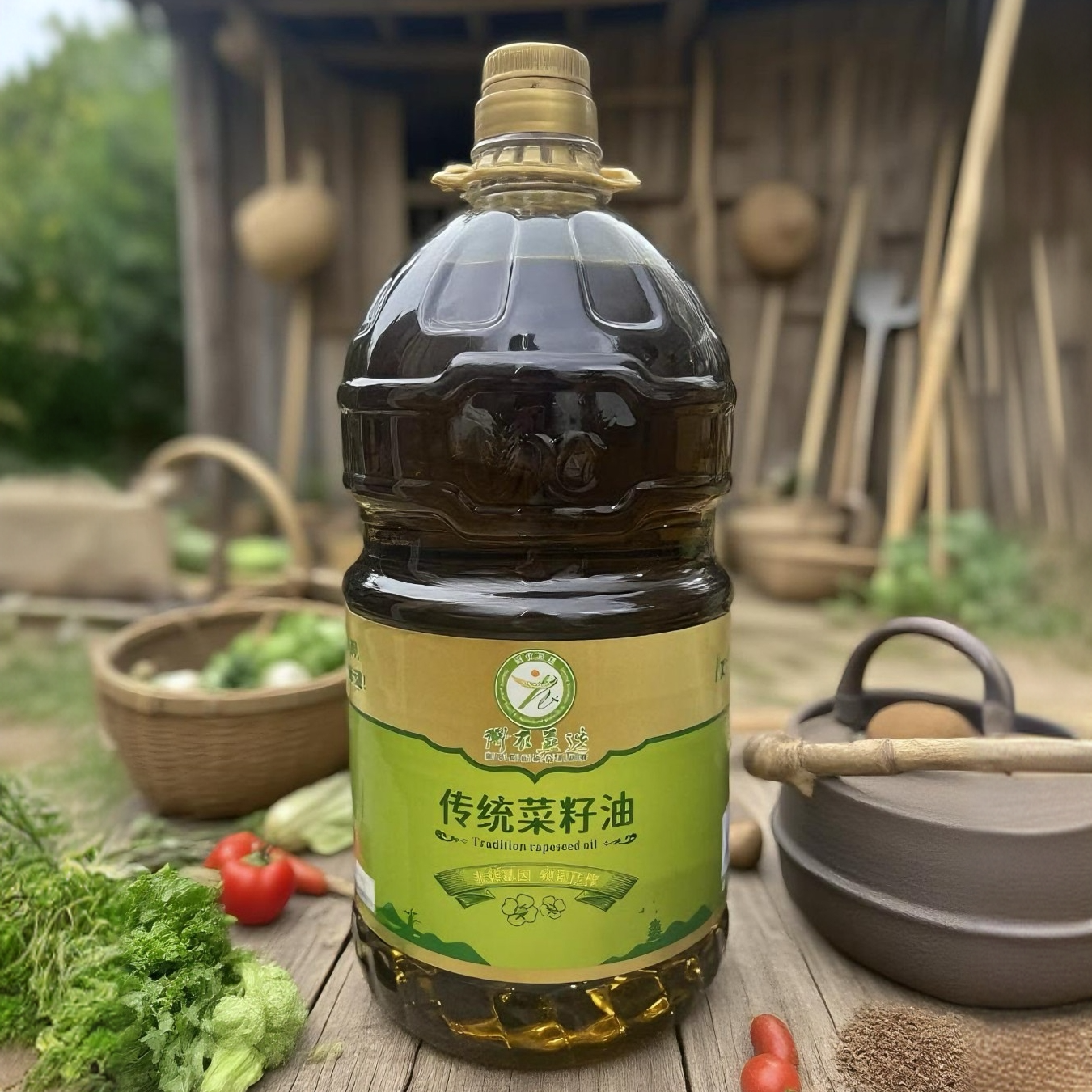 <衡农蒸选>正宗菜籽油5升9.2斤新鲜现装送二两试吃装优质食用油