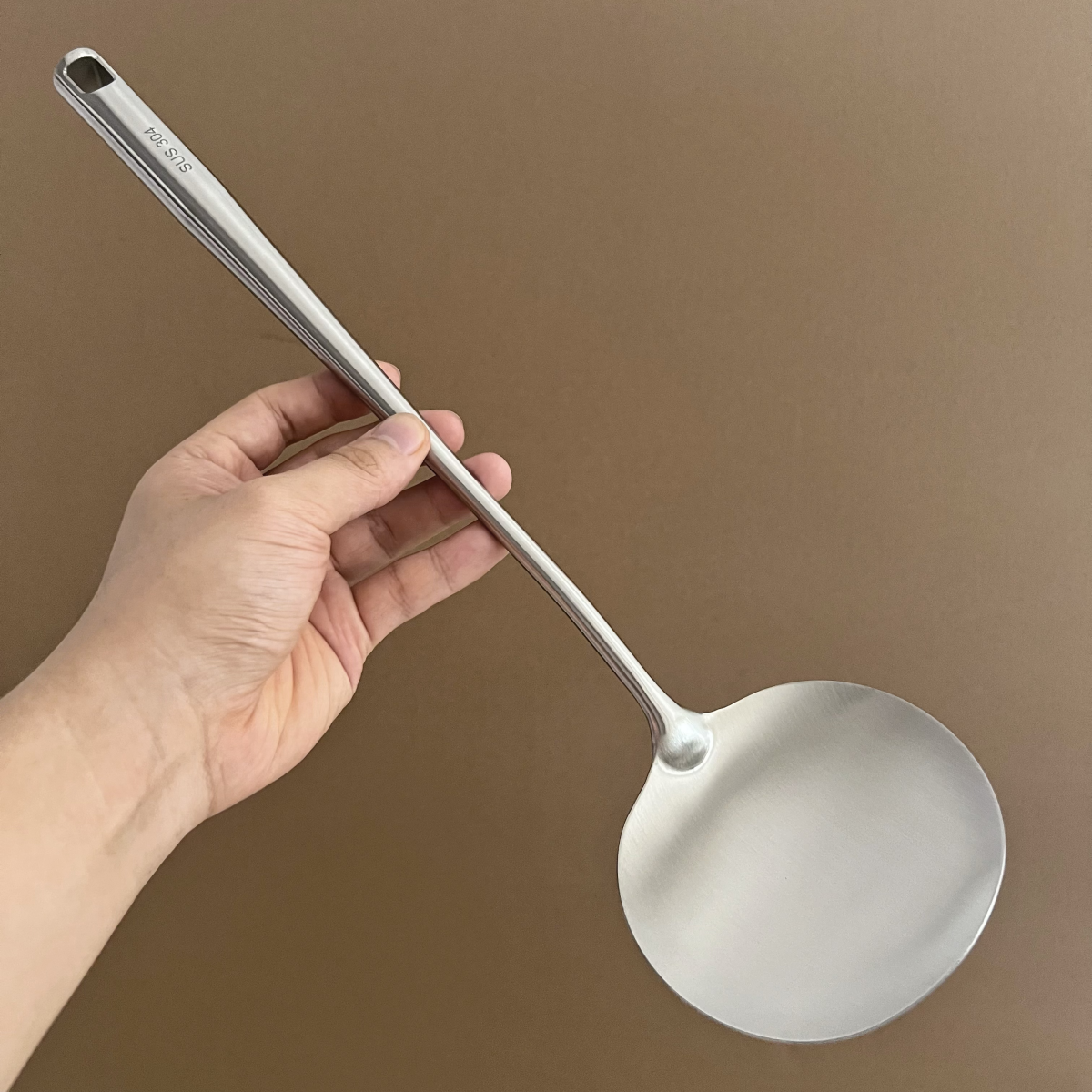 304不锈钢炒勺长柄锅铲家用厨师专用勺贵州猪腰炒菜汤勺蘑菇铲子