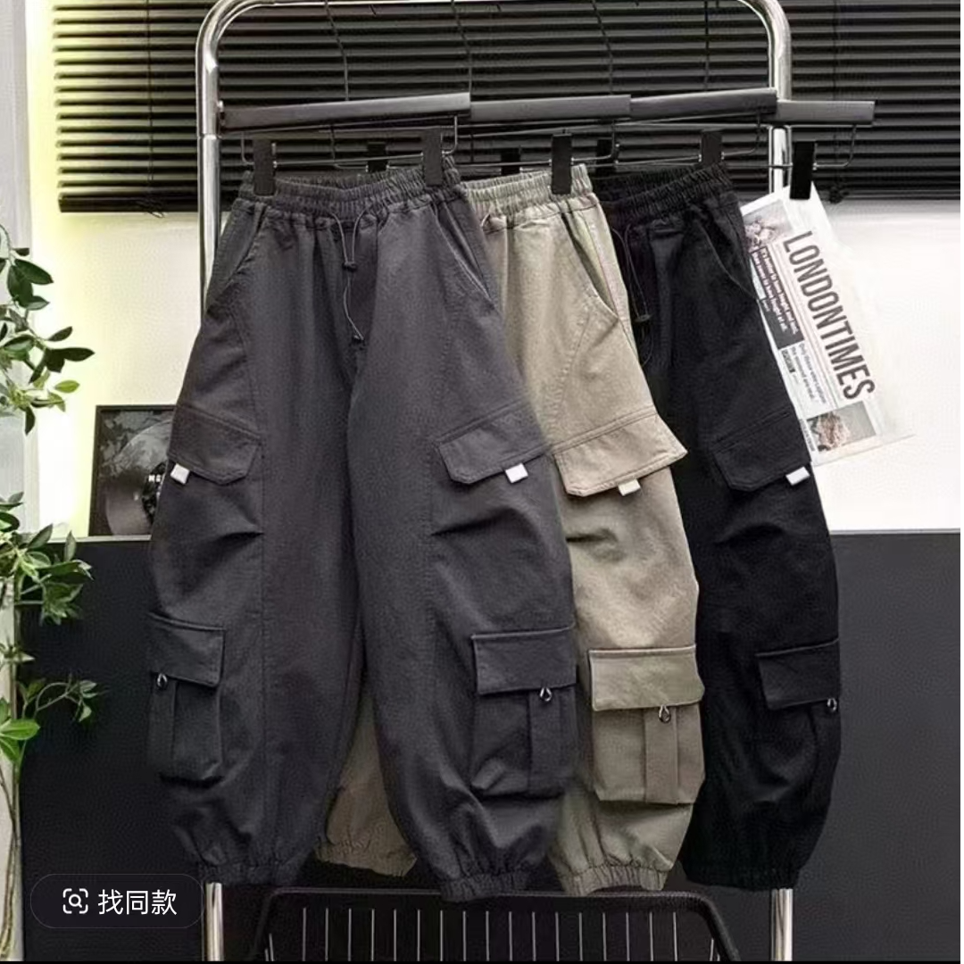 【原版品质】男童裤子秋款2025新款中大童秋裤长裤工装裤00340