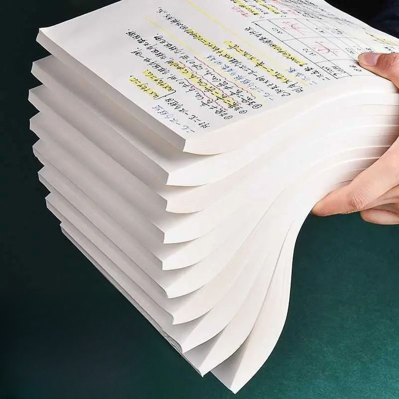 草稿纸笔记本学生草稿本空白白纸护眼加厚a5数学演草纸验算纸大