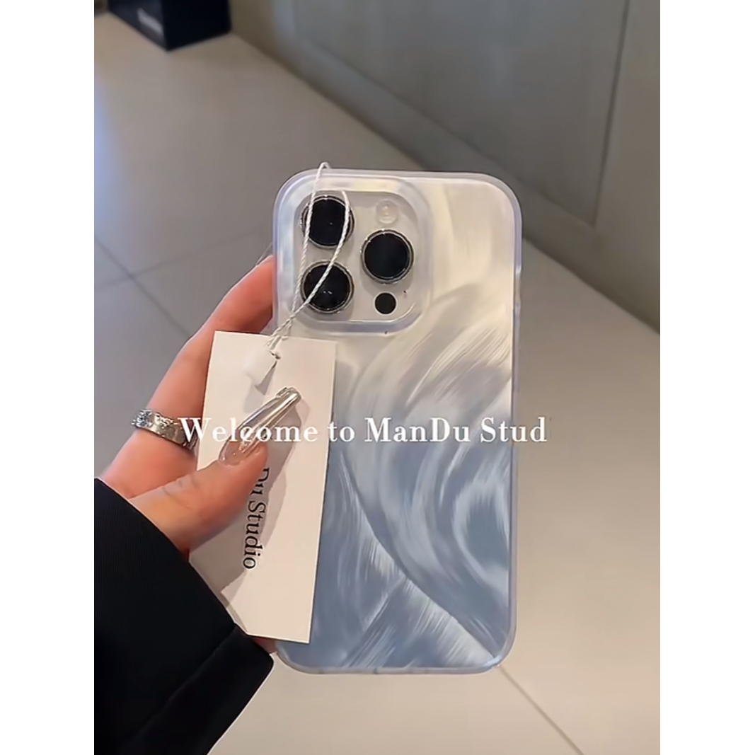 日韩ins高级感渐变色羽纱适用iPhone17promax苹果16手机壳15/13女