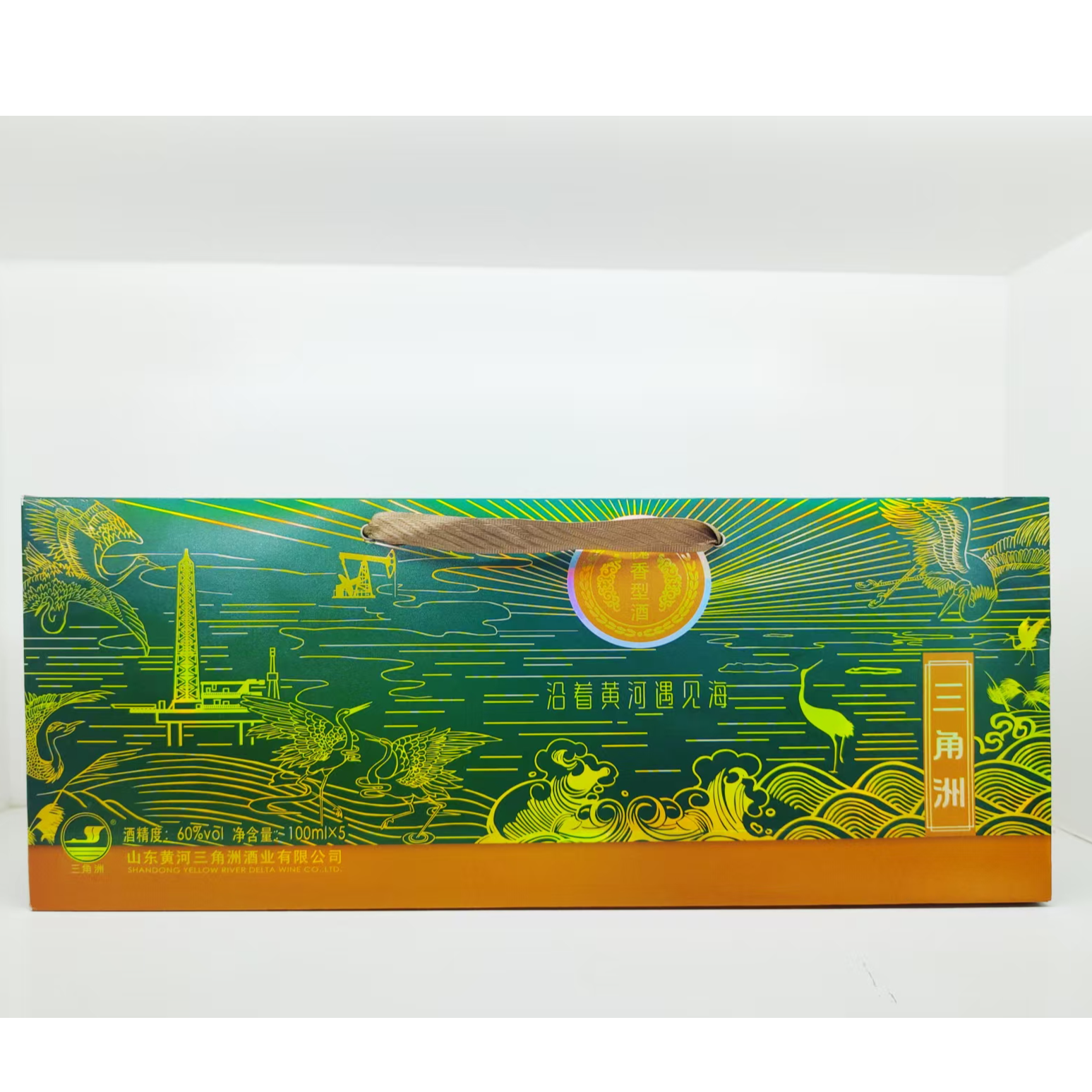 三角洲三角洲槐香型酒60度100ml*5