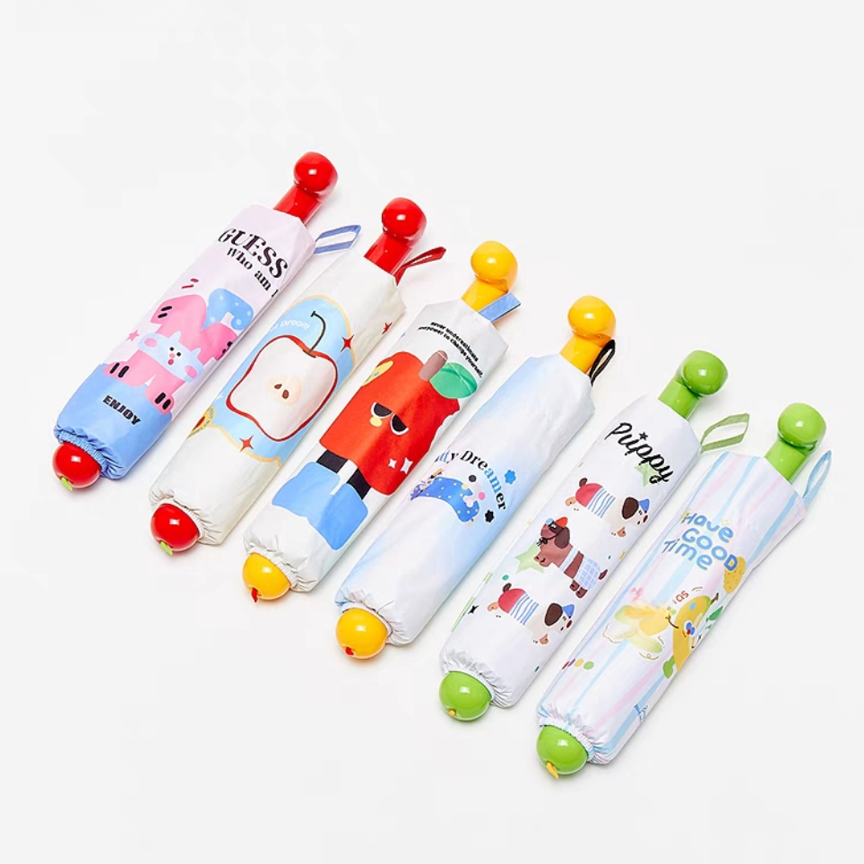 三福同款红靴子雨伞晴雨趣味便携折叠高颜值伞黑胶防晒防强紫外线