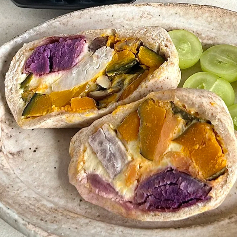 【多种谷薯】五谷丰登馒头农家手工全麦红薯紫薯芋头板栗速食蒸品