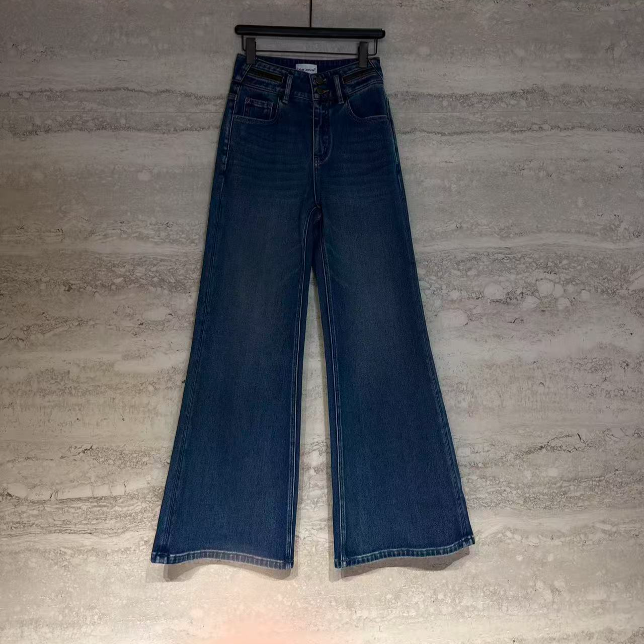 TANTAN 百搭宽松秋冬休闲阔腿牛仔裤3796