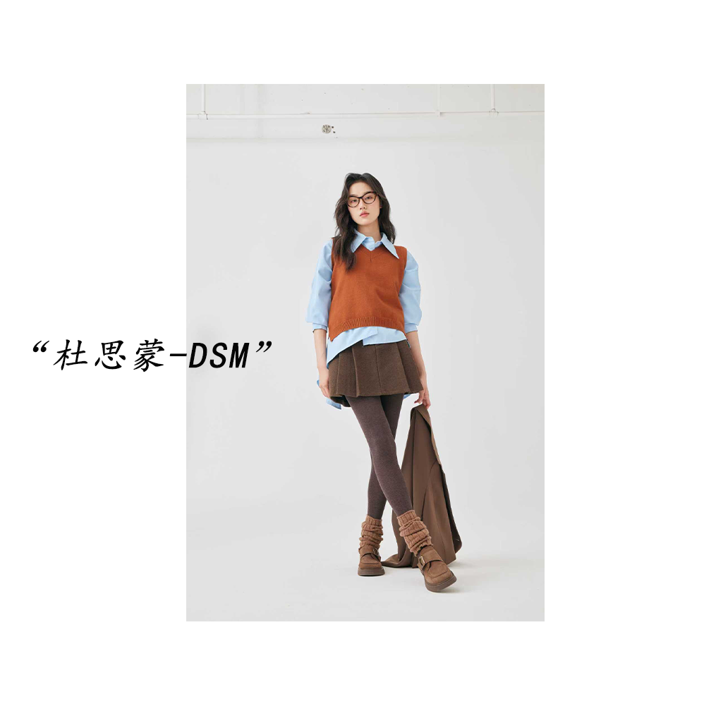 （杜思蒙服饰）9811-【云感瘦裤】韩系舒适柔软塑形竖条纹打底裤