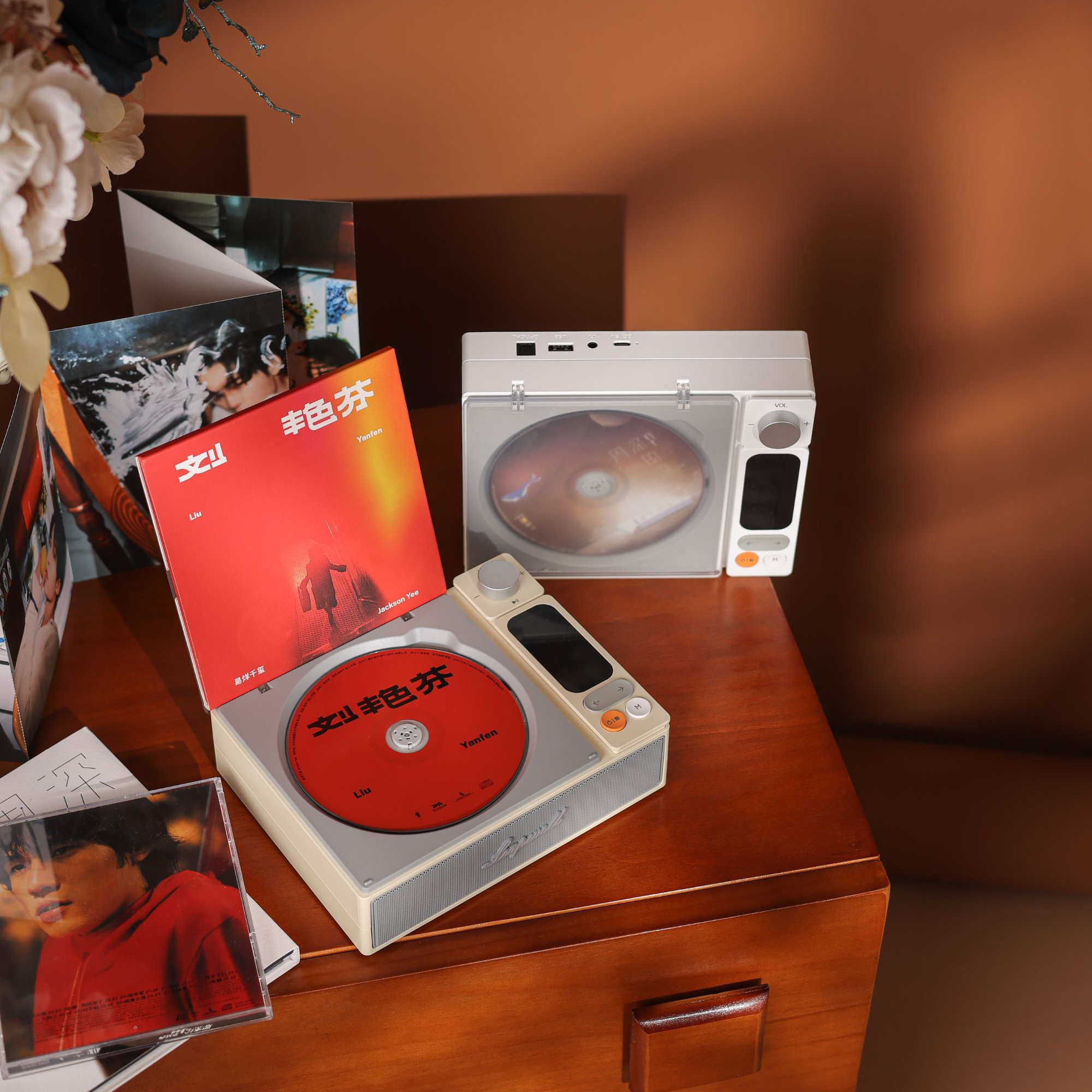 巴音盒二代CD202复古双向蓝牙音响专辑光盘一体式播放唱片礼物