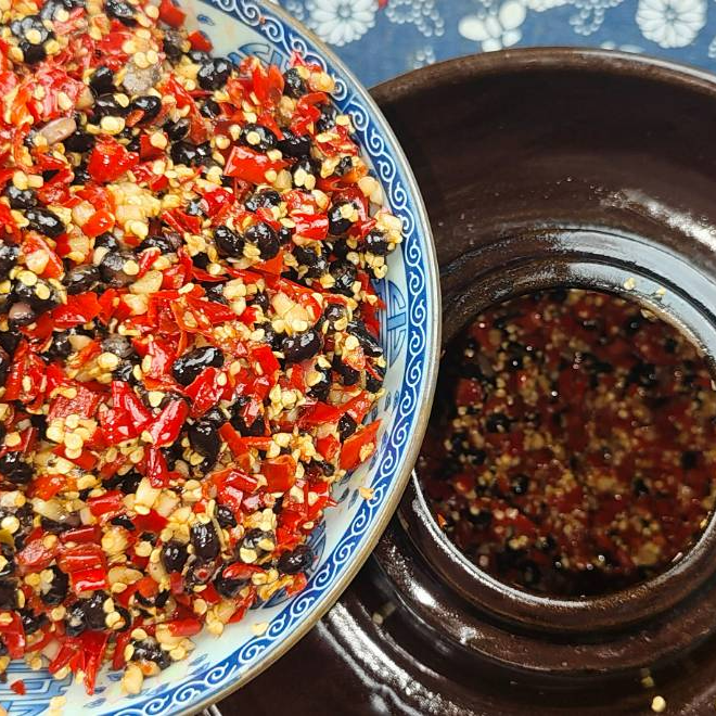 【湖南特产】农家传统老坛工艺辣椒酱纯手工下饭正宗野山椒豆豉