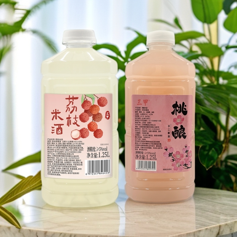 【荔枝+混合口味组合装】5度荔枝酒+5度桃花酒/5度荔枝酒+5度桂花酒