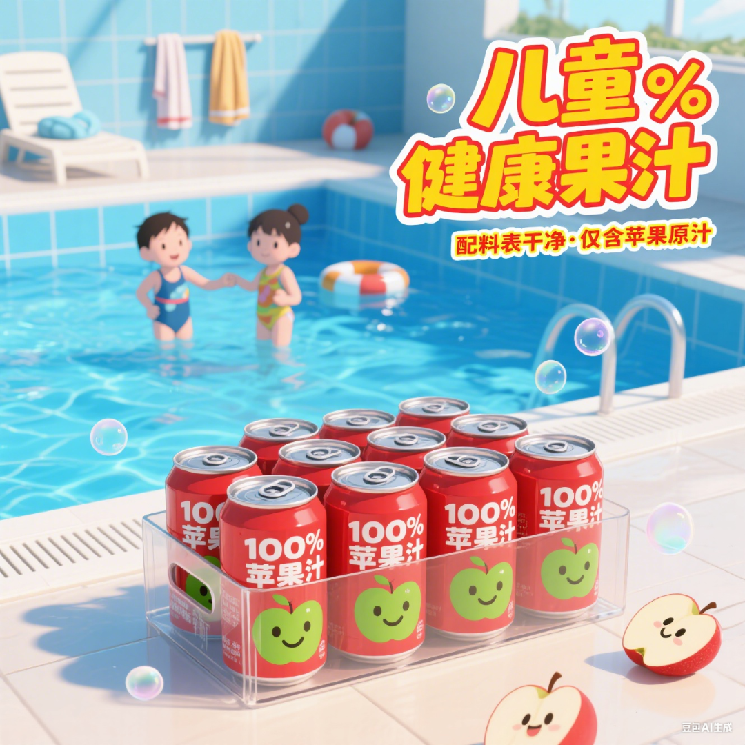 【儿童苹果果汁饮料】配料干净酒席餐饮外卖饮品宿舍囤货完美实惠