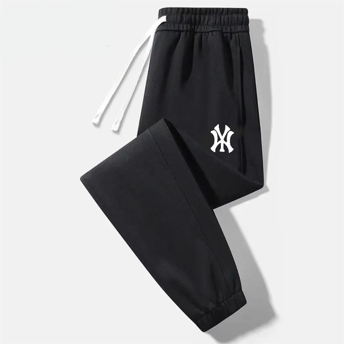 【刺绣WY】外贸华棉卫裤长裤束脚百搭时尚休闲裤舒适情侣刺绣DKWY