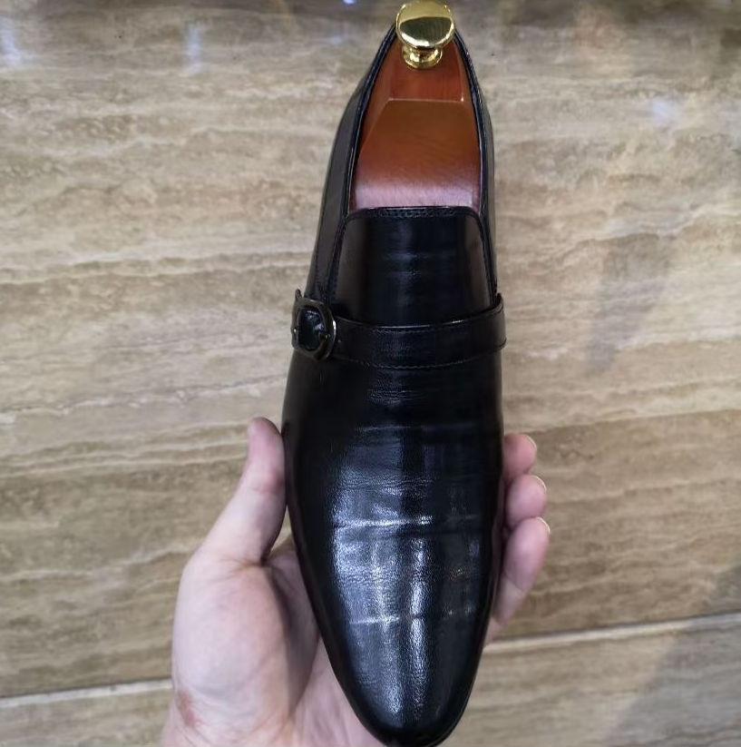 新款高品质男士全皮面休闲百搭时尚男鞋