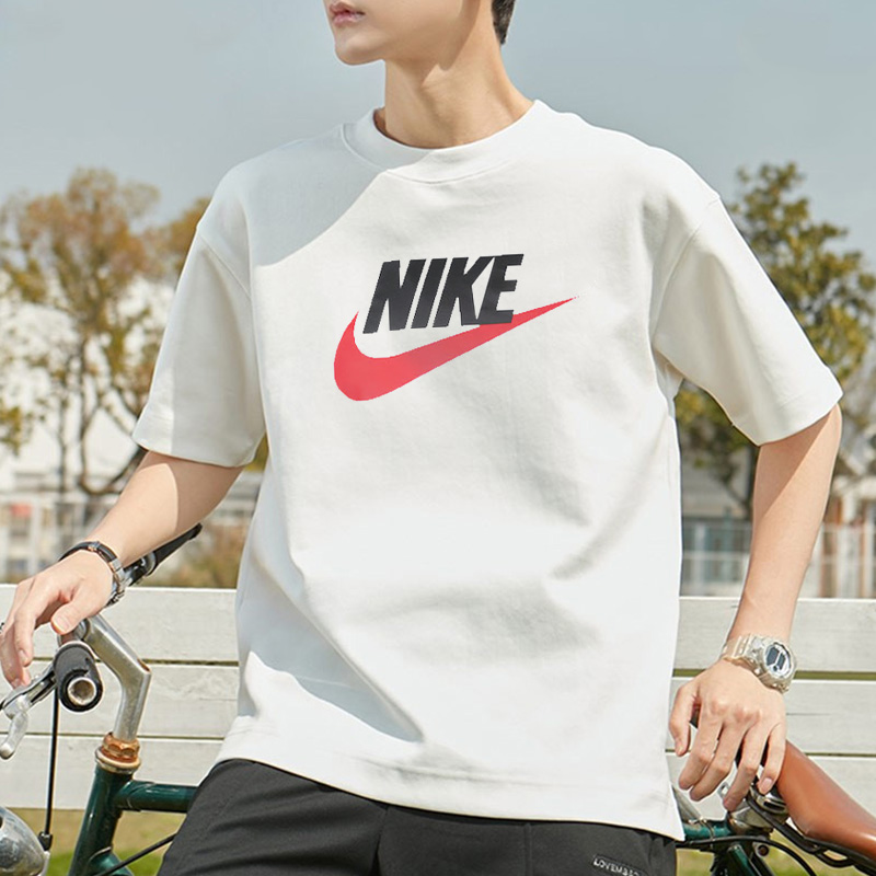 Nike耐克流光风短袖T恤情侣装2025夏季新款休闲服纯棉半袖 AR5005
