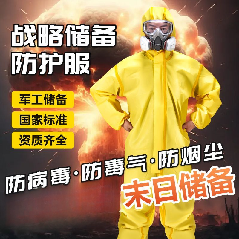 防化服防护服生化服防毒面具手套鞋装备耐酸碱连体末日生化危机
