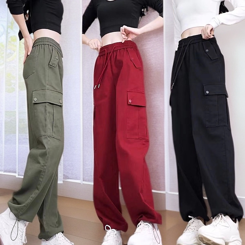 【清仓捡漏】工装裤女2025春秋季新款直筒束脚两穿百搭休闲运动裤女