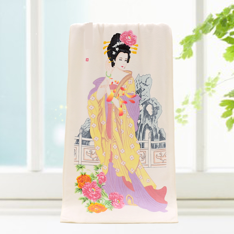 创意温变毛巾超细纤维柔软舒适吸水速干贵妃06