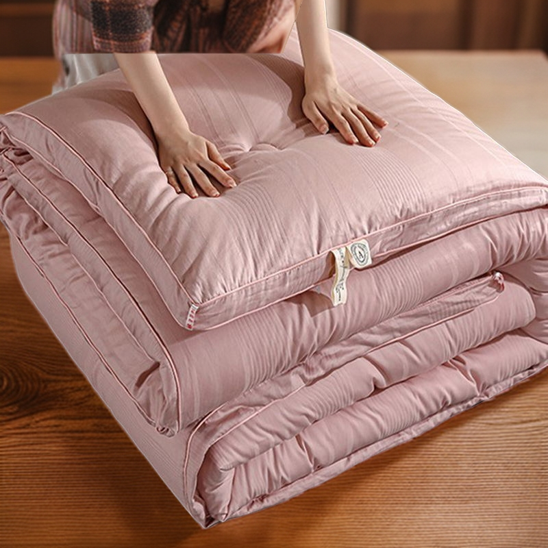 水星家纺A类大豆被单人冬被棉被子加厚保暖被芯春秋被四季被被芯