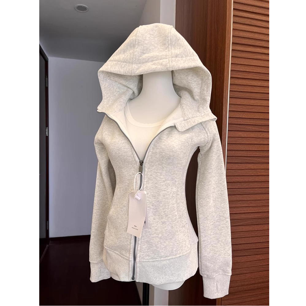 【运费补贴】早秋外套修身女春秋正肩卫衣初衣服连帽衫紧身短款上衣