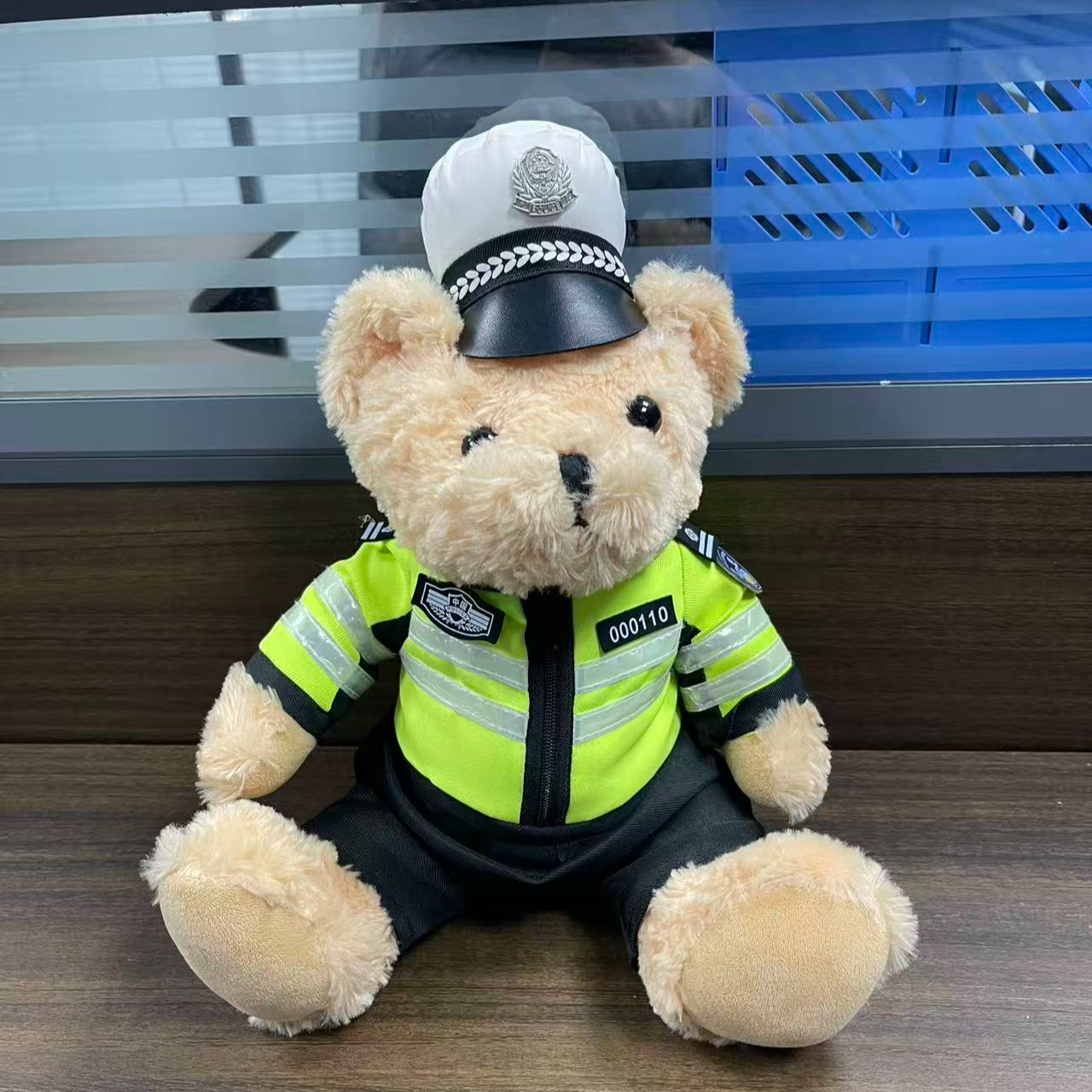 交警小熊铁骑警察网红泰迪熊公仔毛绒玩具送男友礼物