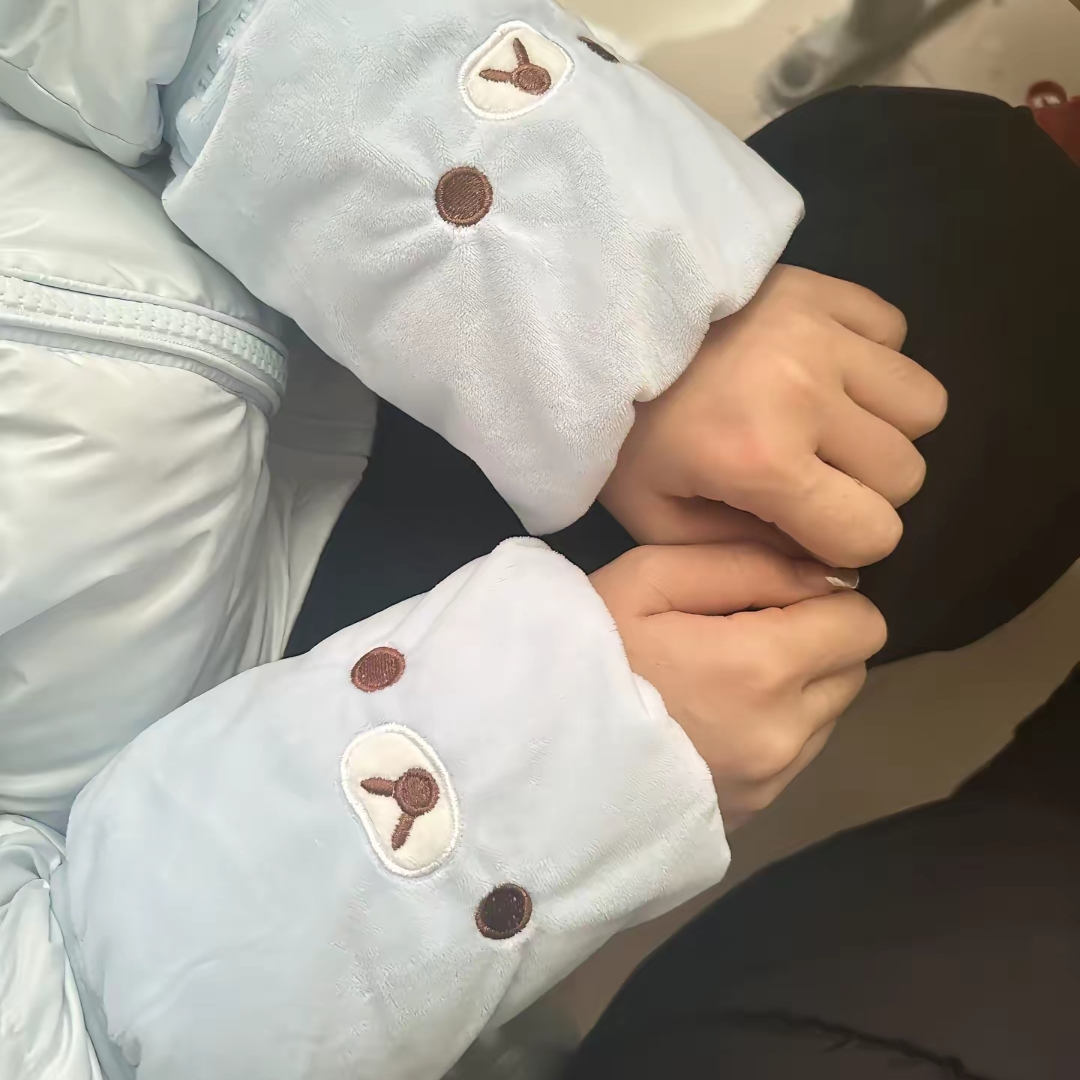 【公主】可爱轻松熊袖套冬季毛绒袖套防脏办公室护袖汽车摆件饰品