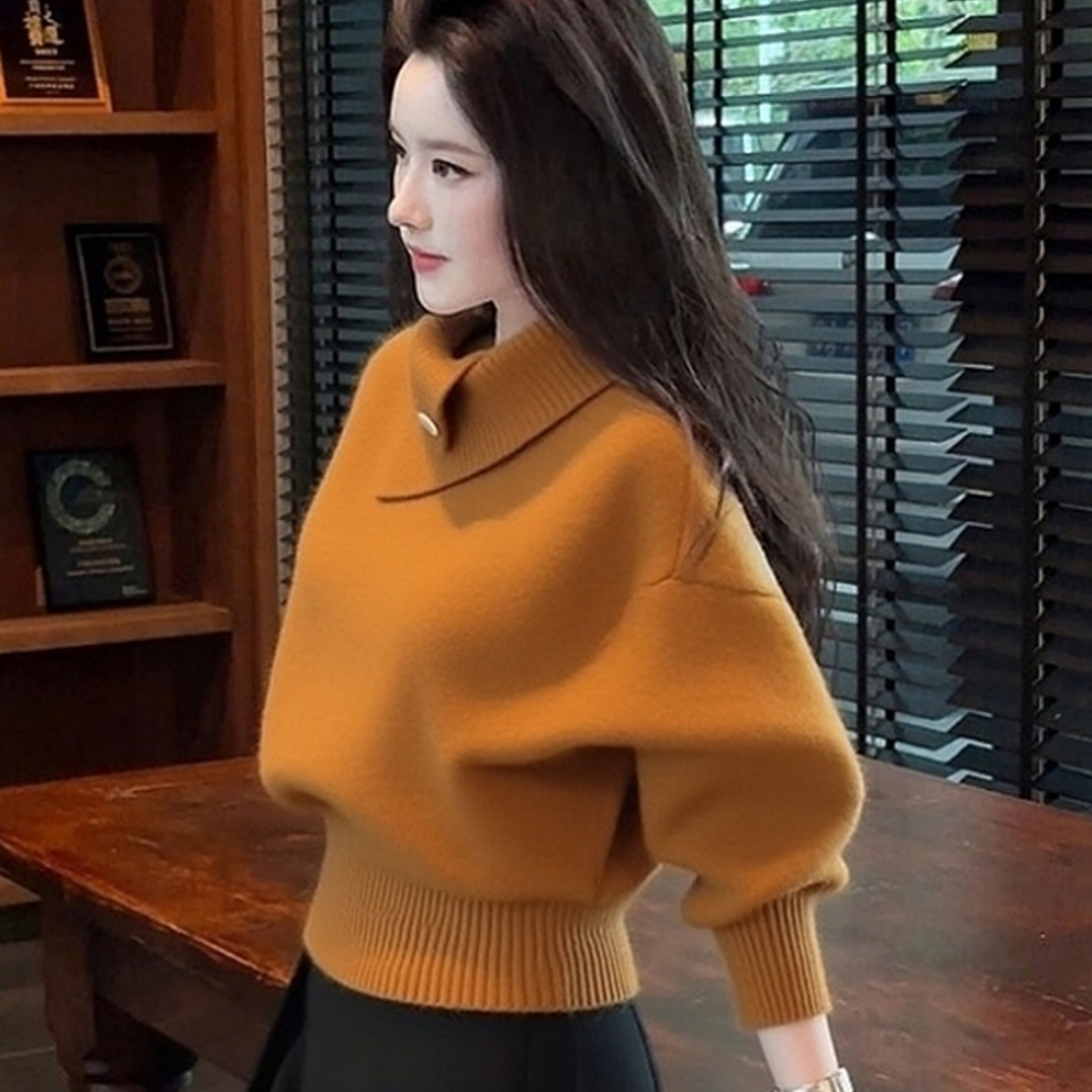 2025秋冬新款韩版高级感洋气减龄上衣超好看氛围感舒适冬季毛衣女