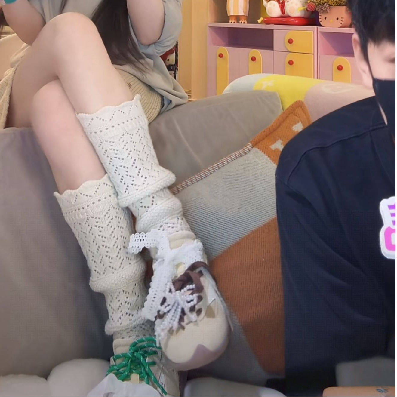 【韦雪同款袜子】羊毛小腿泡泡袜显腿细还保暖秋冬堆堆覆古高级感