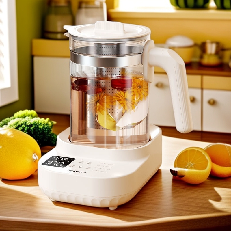 1.1L养生壶办公室煮茶壶全自动玻璃煮茶器家用多功能煮烧水壶F080