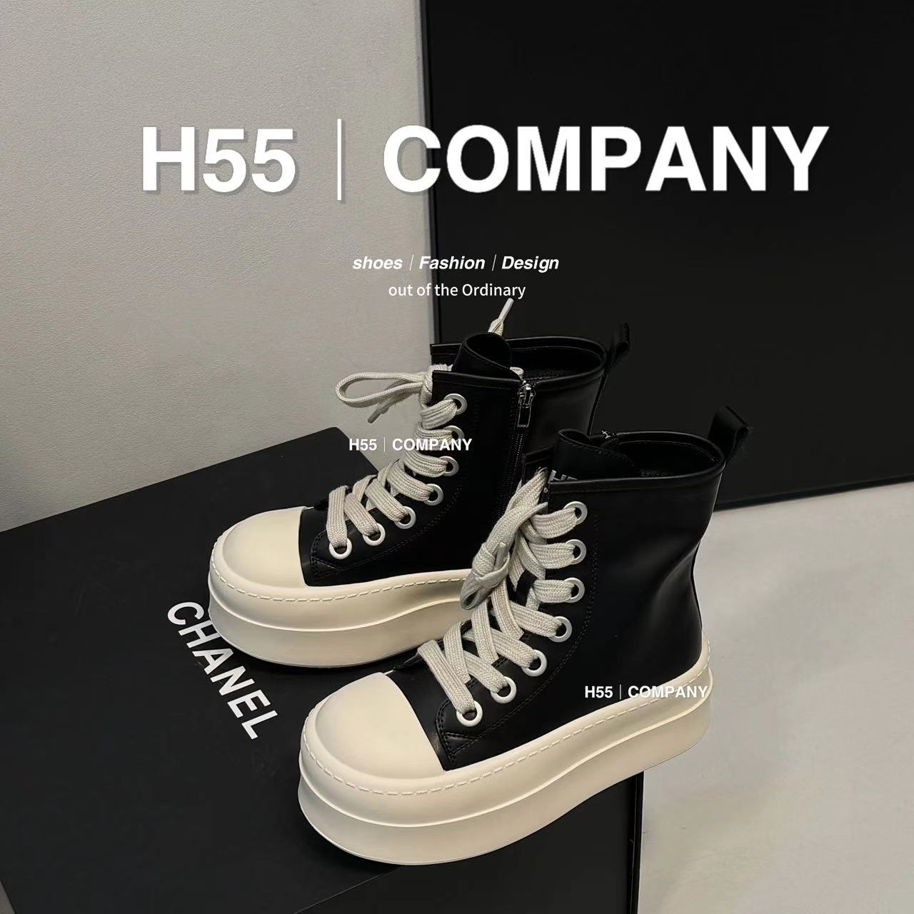 【5cm&8cm】无界｜6cm+哥特系高帮板鞋25-2026【Huang】