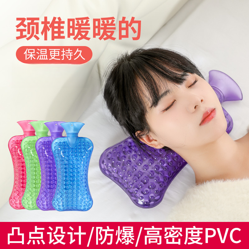 颈椎肩颈热水袋暖脖子肚子灌水热敷被窝暖注水防爆暖水袋专用加厚