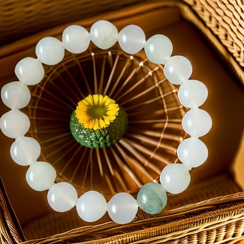 解锁新搭配清冷天山翠手串贵气百搭