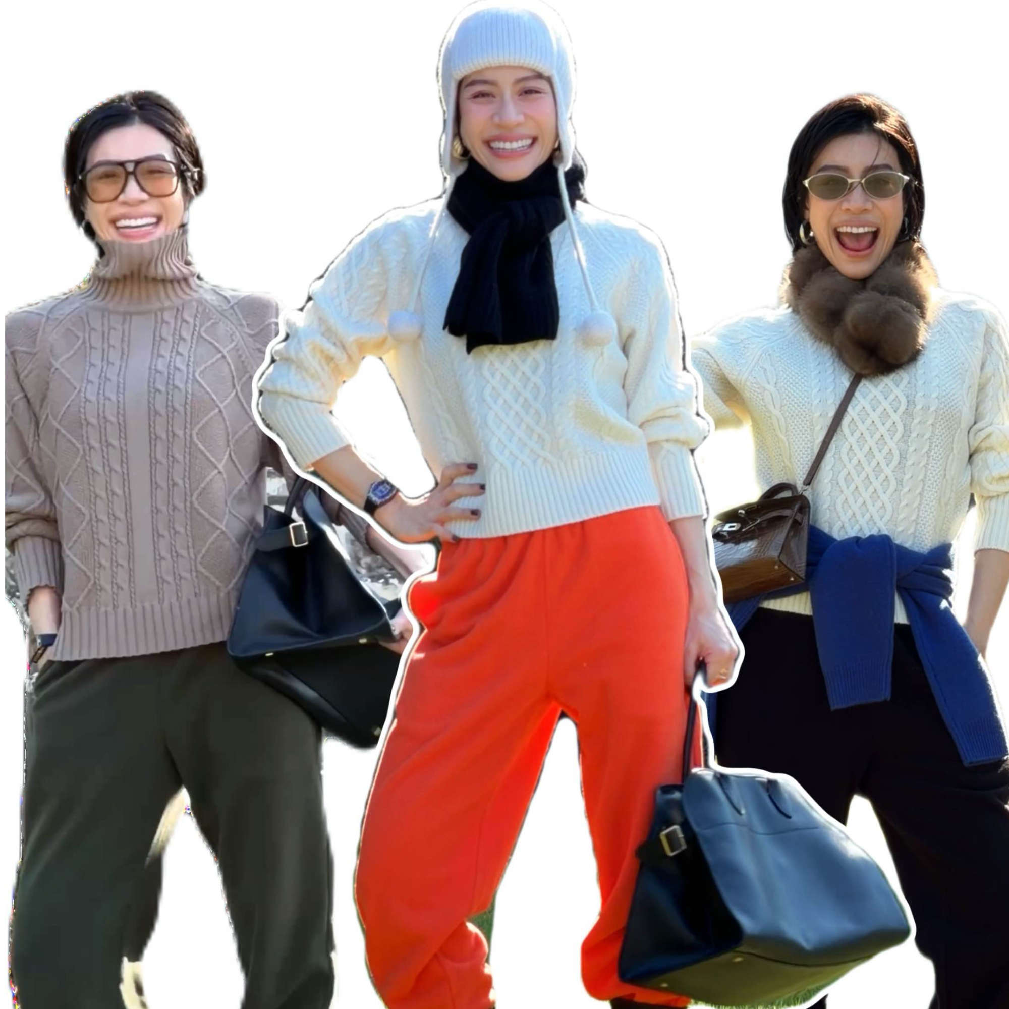 WANG ZONE | 可机洗加绒“糯糯裤”立裁显瘦天丝羊毛针织秋冬神裤