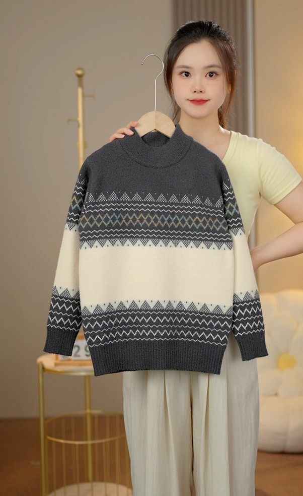 男童2025中大童新款韩国绒休闲针织毛衣秋冬百搭时尚洋气韩版款