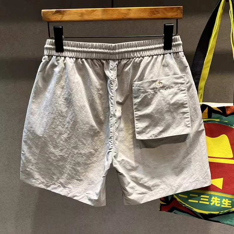 法国Cebrodz男士裤子2025新款流行三分冰丝短裤夏季宽松中裤四分