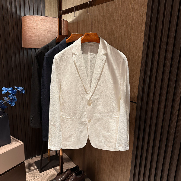 【都市轻商务 轻薄上身】25秋装新款男士薄款纯色高档休闲西装西服
