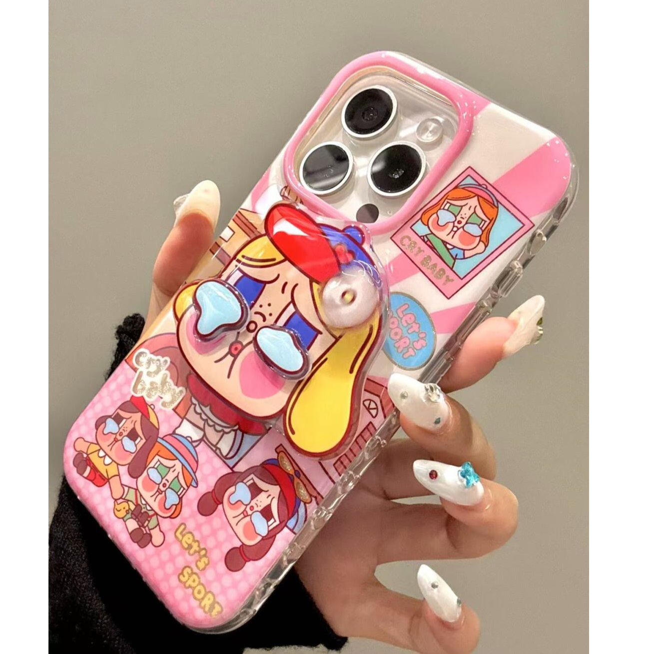 诚星泽棒球帽哭娃适用苹果16pro手机壳华为vivo小米荣耀oppo防摔