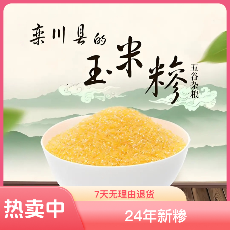 栾川高山石磨黄金玉米糁25年新糁生长期长口感好食用粗粮栾川发货