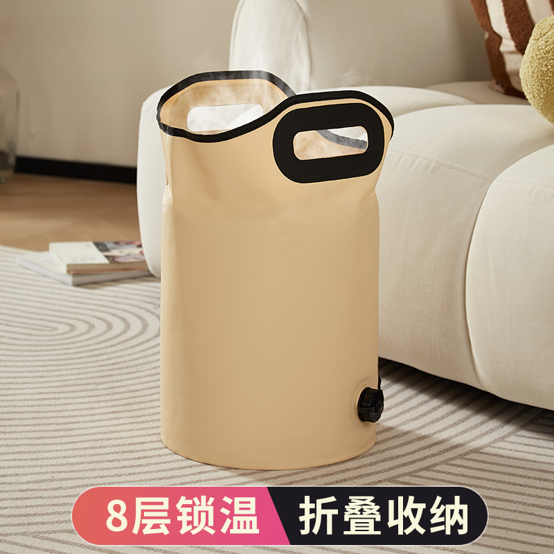 洛诺兔可折叠足浴桶泡脚桶高品质泡脚袋便携式家用泡脚专用桶