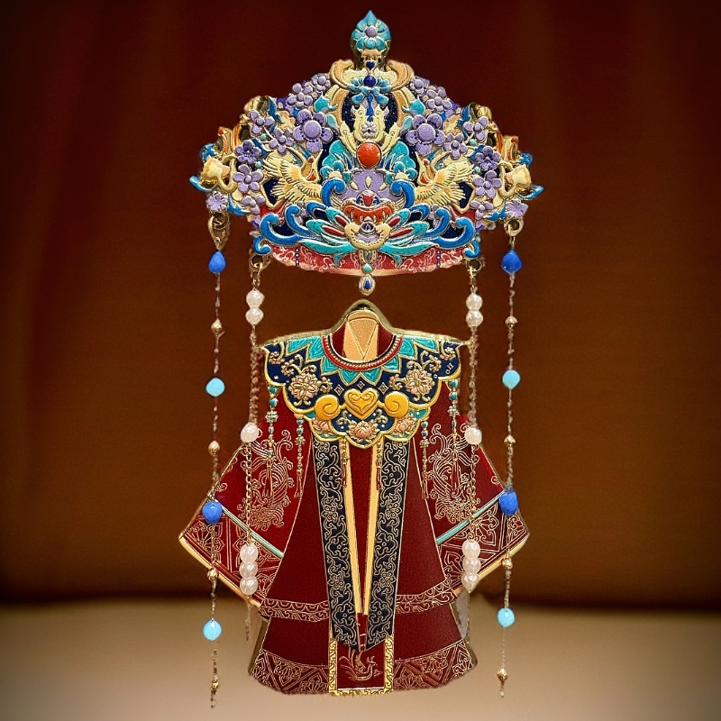 国风冰箱贴金属正版凤冠霞帔明清故宫古代婚庆嫁衣伴手礼物