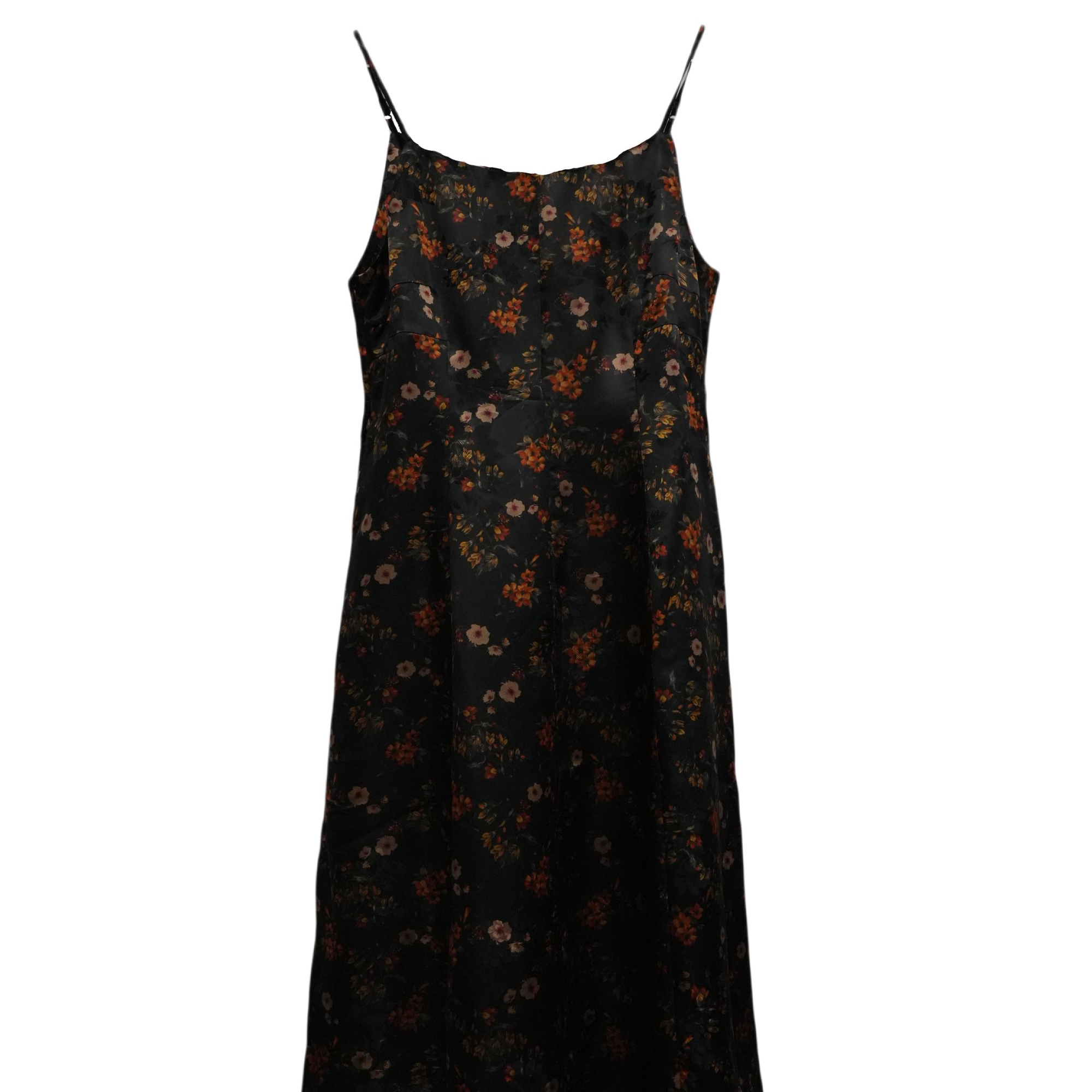 【东柒柒】夏季新款提花百搭桑蚕丝长款碎花时尚吊带2025