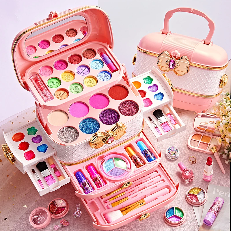 儿童套装化妆品玩具可水洗彩妆盒公主宝宝全套女孩子生日礼物眼影
