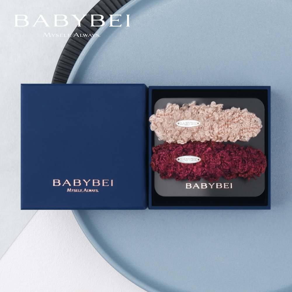BABYBEI/初贝毛毛母贝中号掰掰夹水滴椭圆贝优雅气质时尚小众红米