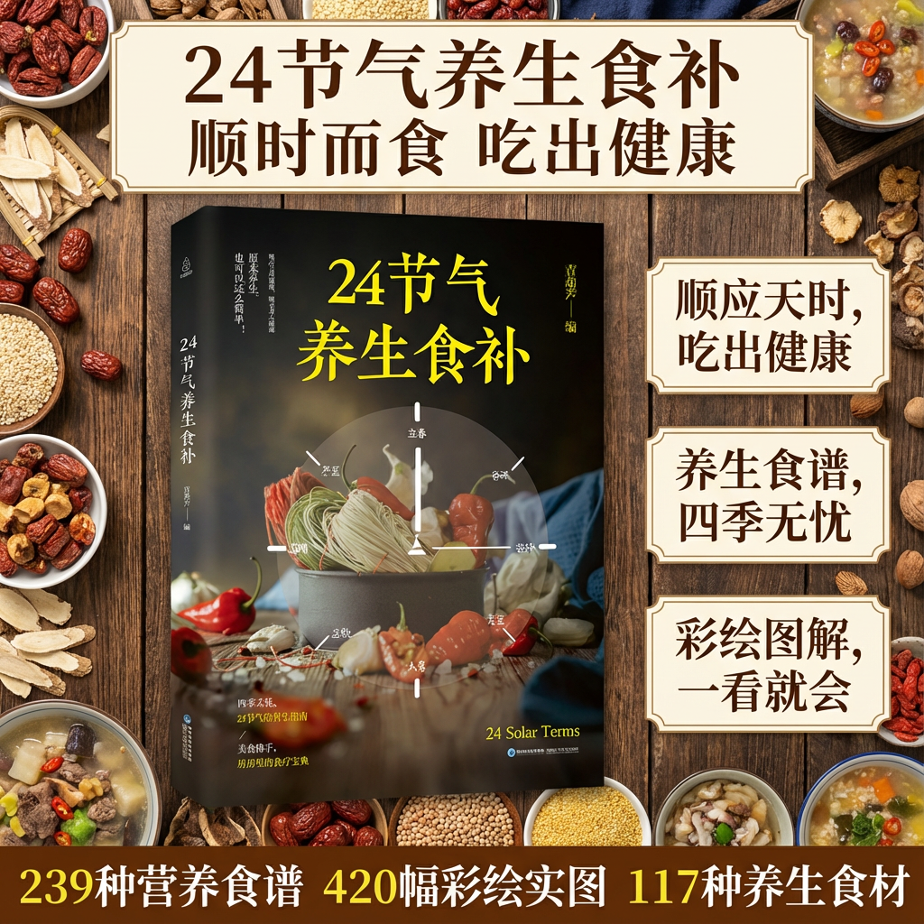 24节气养生食补中医养生四季食疗食补营养健康吃法调理养生全书