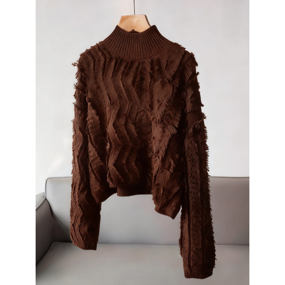 巨舒服！巨喜欢这件！慵懒流苏毛衣百搭显瘦长袖针织衫秋冬季上衣女