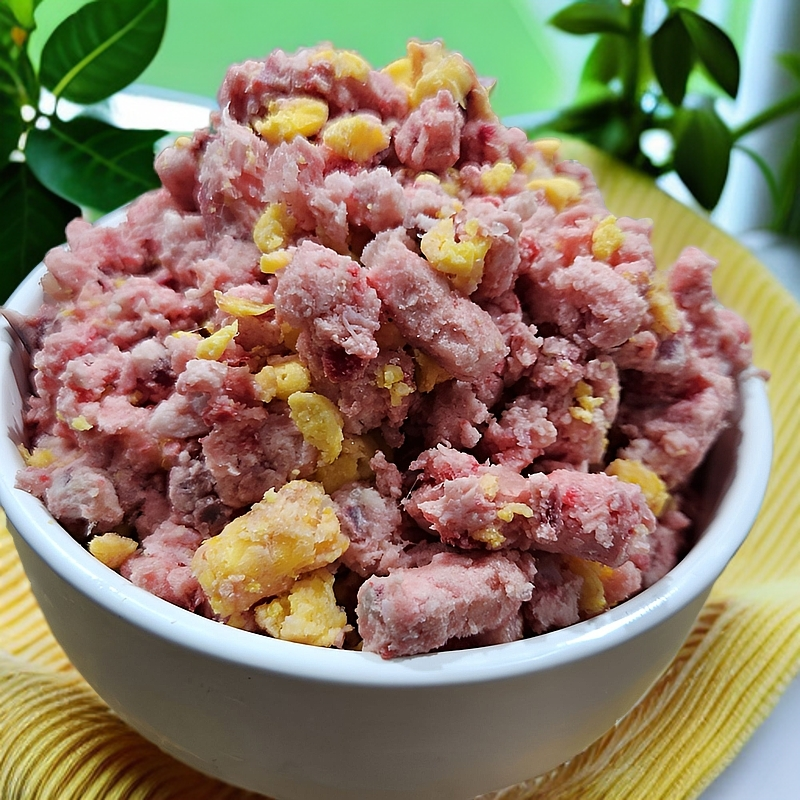 鲜鸡架蛋黄肉泥宠物食品猫狗通用营养美毛湿粮伴侣鸡肉泥鸡架泥