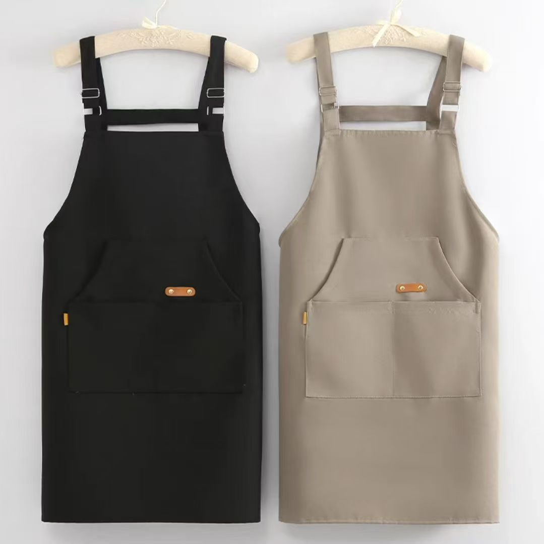 餐饮专用围裙厨房家用定制logo印字时尚简约防污透气上班工作服