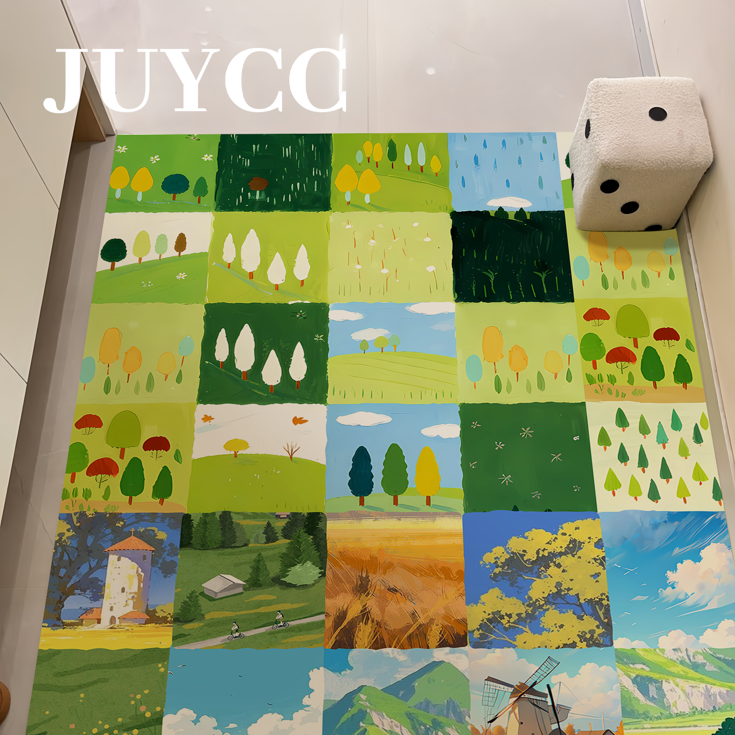 绿色入户门地垫耐脏免洗pvc皮革室内可裁剪玄关地毯脚垫门垫进门