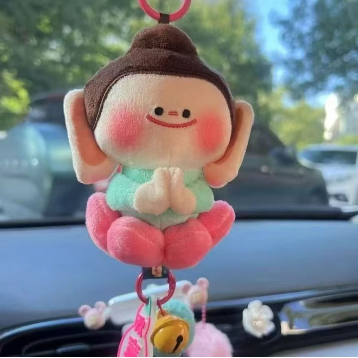 佛小伴毛绒挂件云冈石窟莲华小佛文创纪念品包挂车饰钥匙扣送礼L