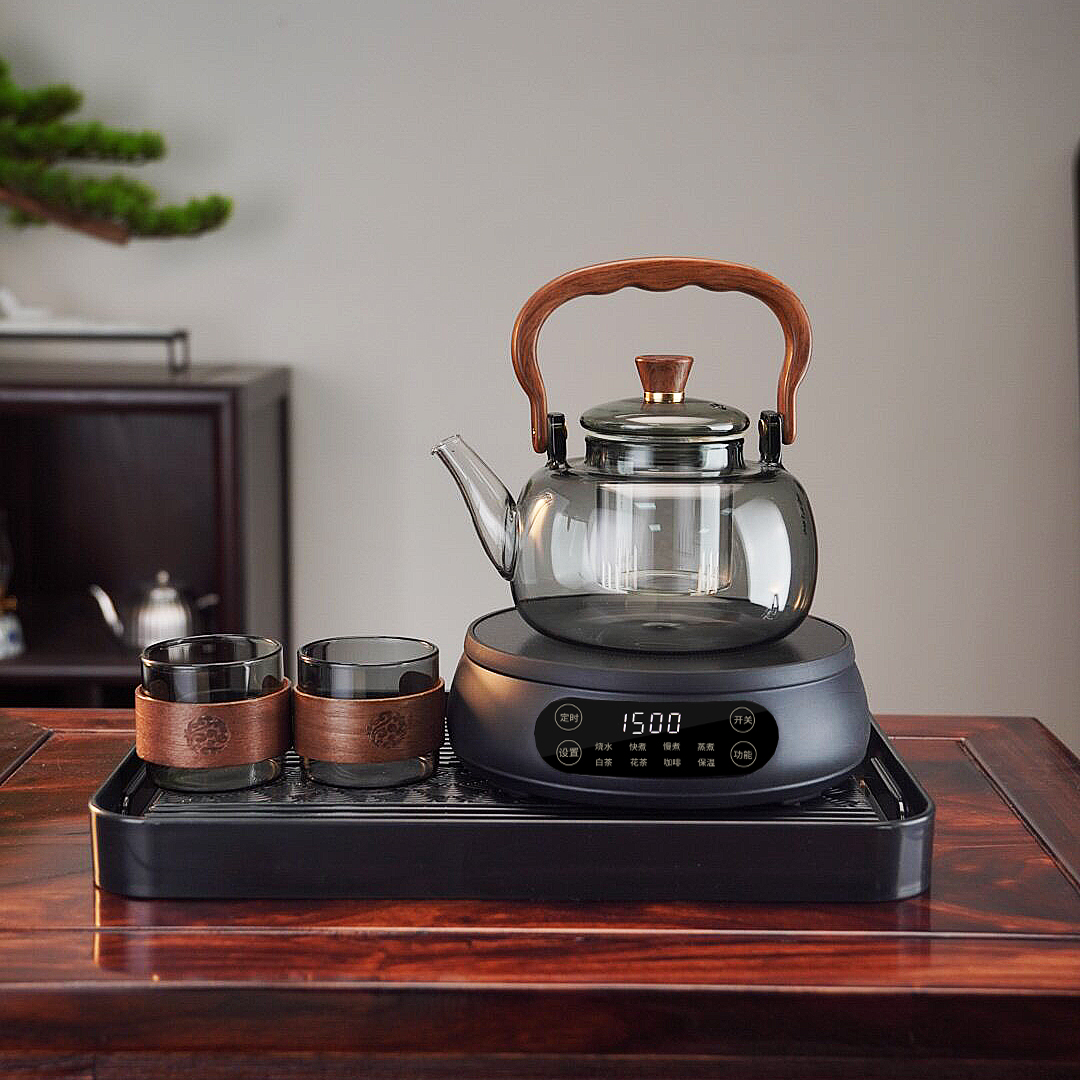全新1500W智能电陶炉多功能煮茶器保温蒸茶煮茶花茶白茶（606）